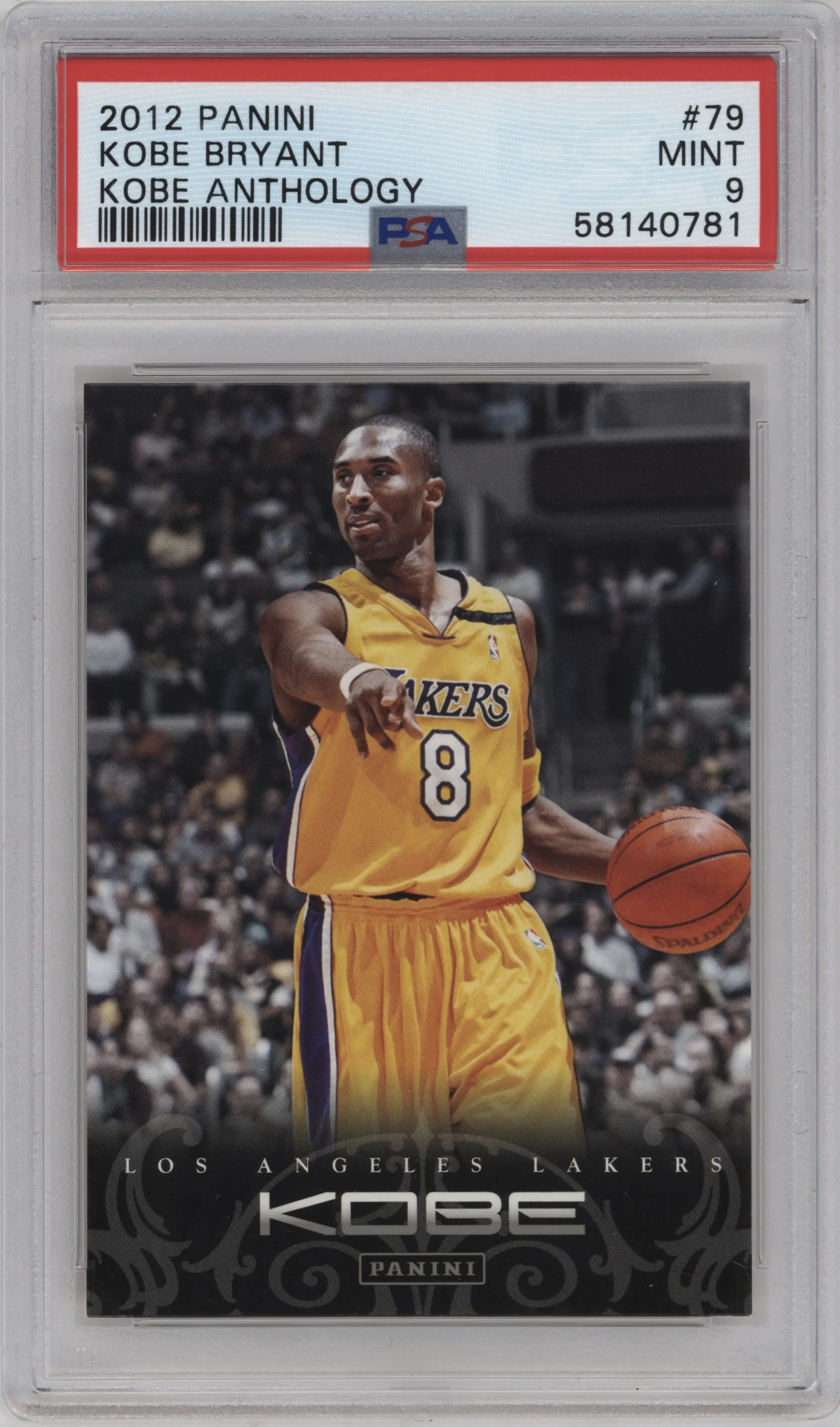 2012 Panini Kobe Anthology Kobe Bryant PSA 9