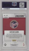 Caitlin Clark from the 2024-25 Panini Instant WNBA set graded by PSA and given an overall grade of 10.