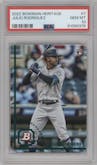 Julio Rodriguez from the 2022 Bowman Heritage set graded by PSA and given an overall grade of 10.