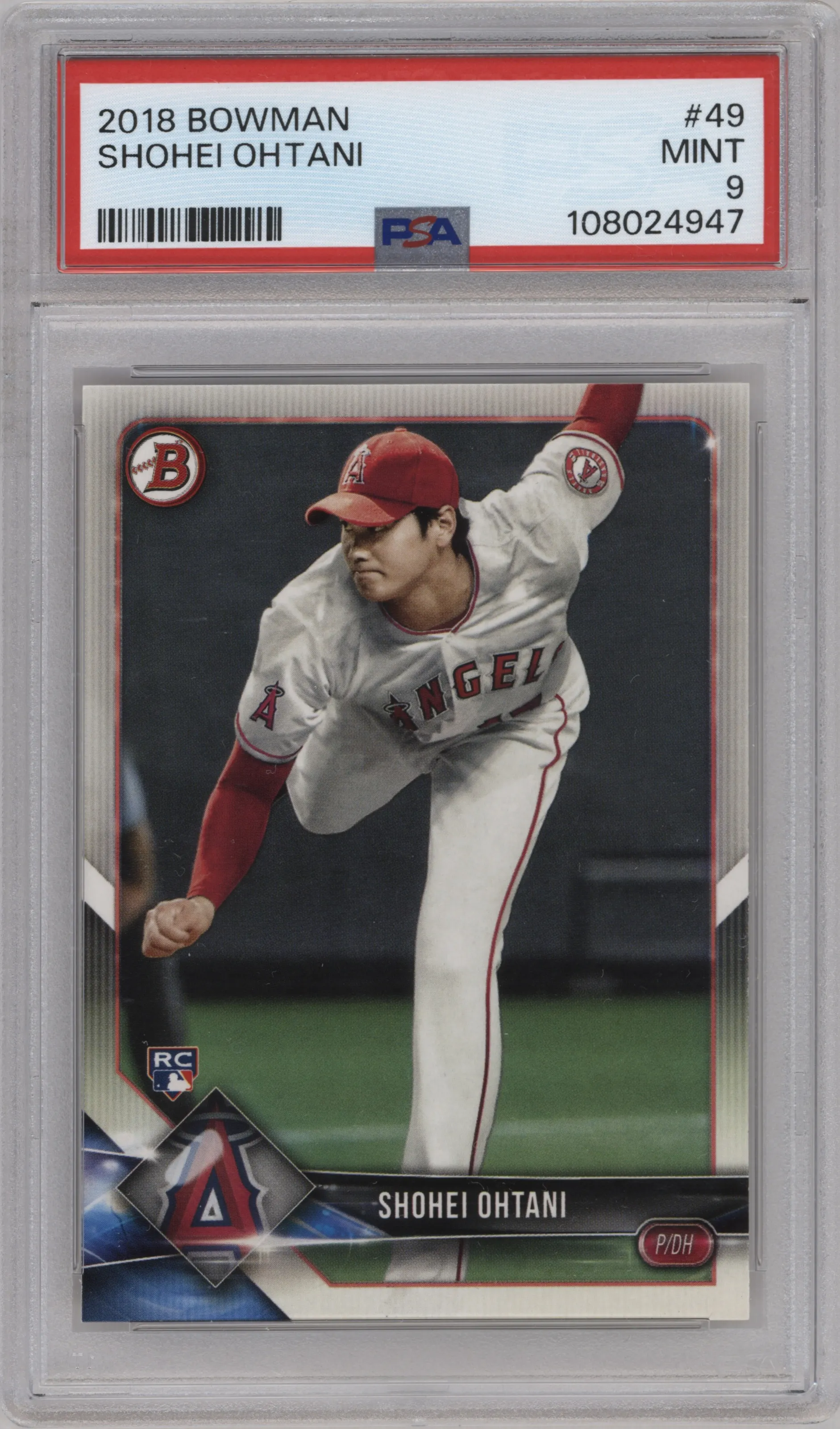 2018 Bowman Shohei Ohtani PSA 9