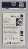  Tom Brady from the 2002 Topps Finest set graded by PSA and given an overall grade of 9.