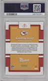 Kareem Hunt from the 2017 Panini Donruss Optic set graded by PSA and given an overall grade of 10.