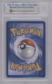 Charizard from the 2013 Pokemon B&W set graded by Beckett and given an overall grade of 9.
