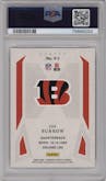 Joe Burrow from the 2020 Panini Chronicles set graded by PSA and given an overall grade of 10.