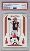Joe Burrow from the 2020 Panini Chronicles set graded by PSA and given an overall grade of 10.