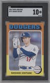 Shohei Ohtani from the 2024 Topps Heritage set graded by SGC and given an overall grade of 10.