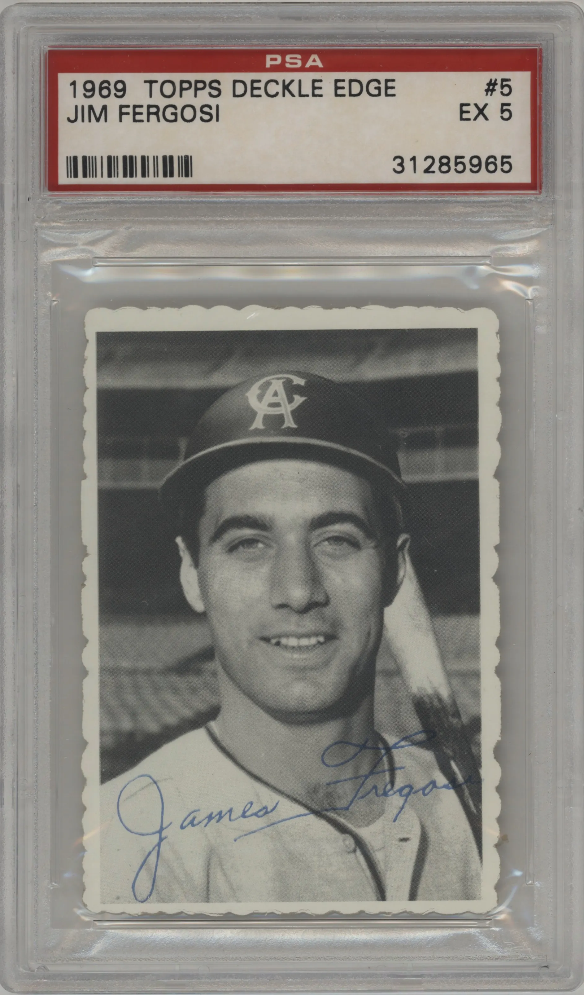1969 Topps Deckle Edge Jim Fregosi PSA 5