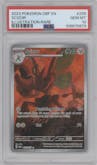Scizor from the 2023 Pokemon SV set graded by PSA and given an overall grade of 10.