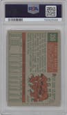 Ernie Banks from the 1959 Topps set graded by PSA and given an overall grade of 4.
