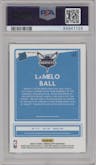 LaMelo Ball from the 2020-21 Panini Donruss Optic set featuring a Fanatics Box Set parallel graded by PSA and given an overall grade of 10.