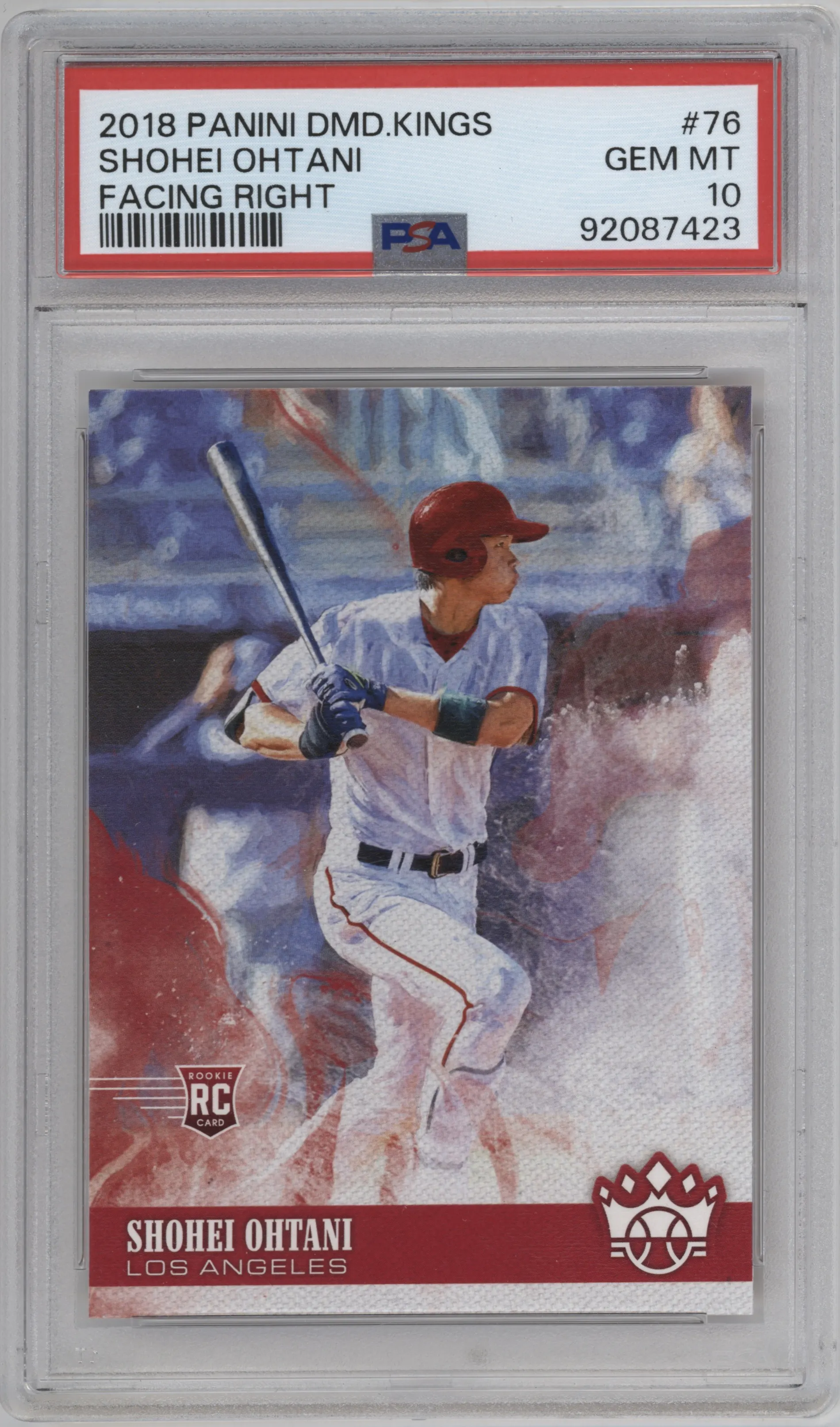 2018 Panini Diamond Kings Shohei Ohtani #76 PSA 10