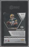 Jordan Love from the 2020 Panini Mosaic set graded by SGC and given an overall grade of 10.