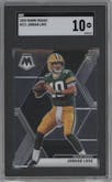 Jordan Love from the 2020 Panini Mosaic set graded by SGC and given an overall grade of 10.