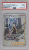 Cynthia's Ambition from the 2023 Pokemon SWSH set graded by PSA and given an overall grade of 9.