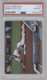  Bobby Witt Jr. from the 2024 Topps Now set graded by PSA and given an overall grade of 10.