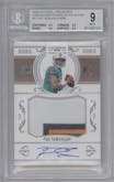 Tua Tagovailoa from the 2020 Panini National Treasures set graded by Beckett and given an overall grade of 9.