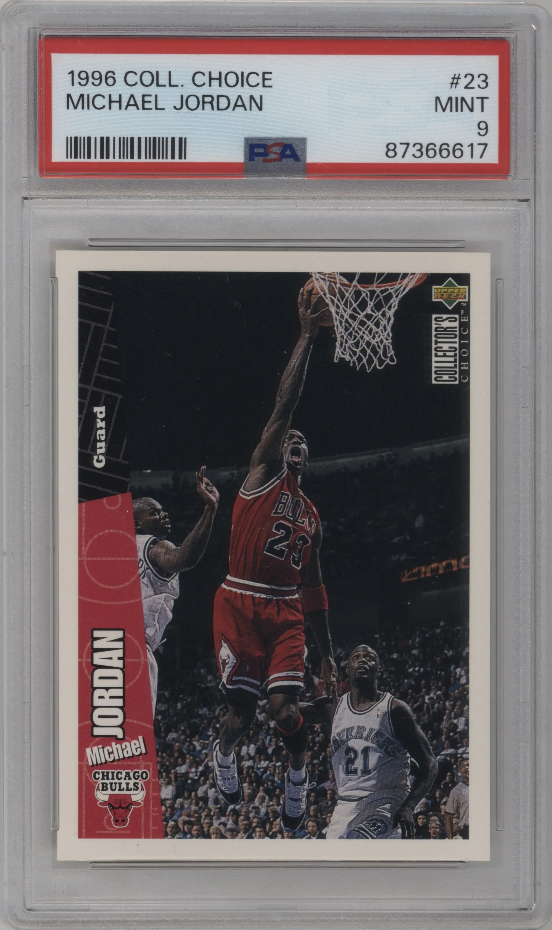 1996 Upper Deck Collector's Choice Michael Jordan #23 PSA 9