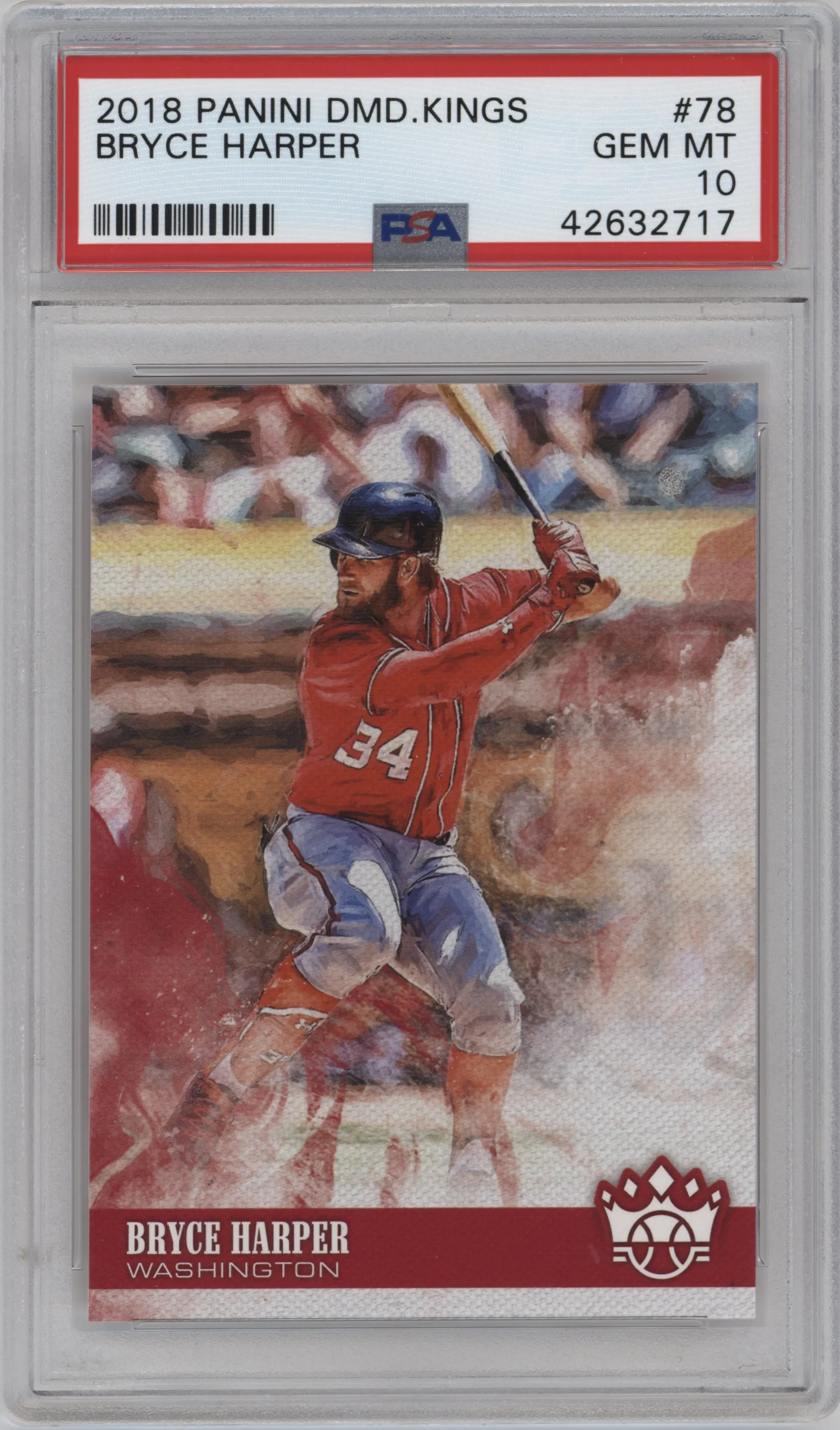 2018 Panini Diamond Kings Bryce Harper PSA 10