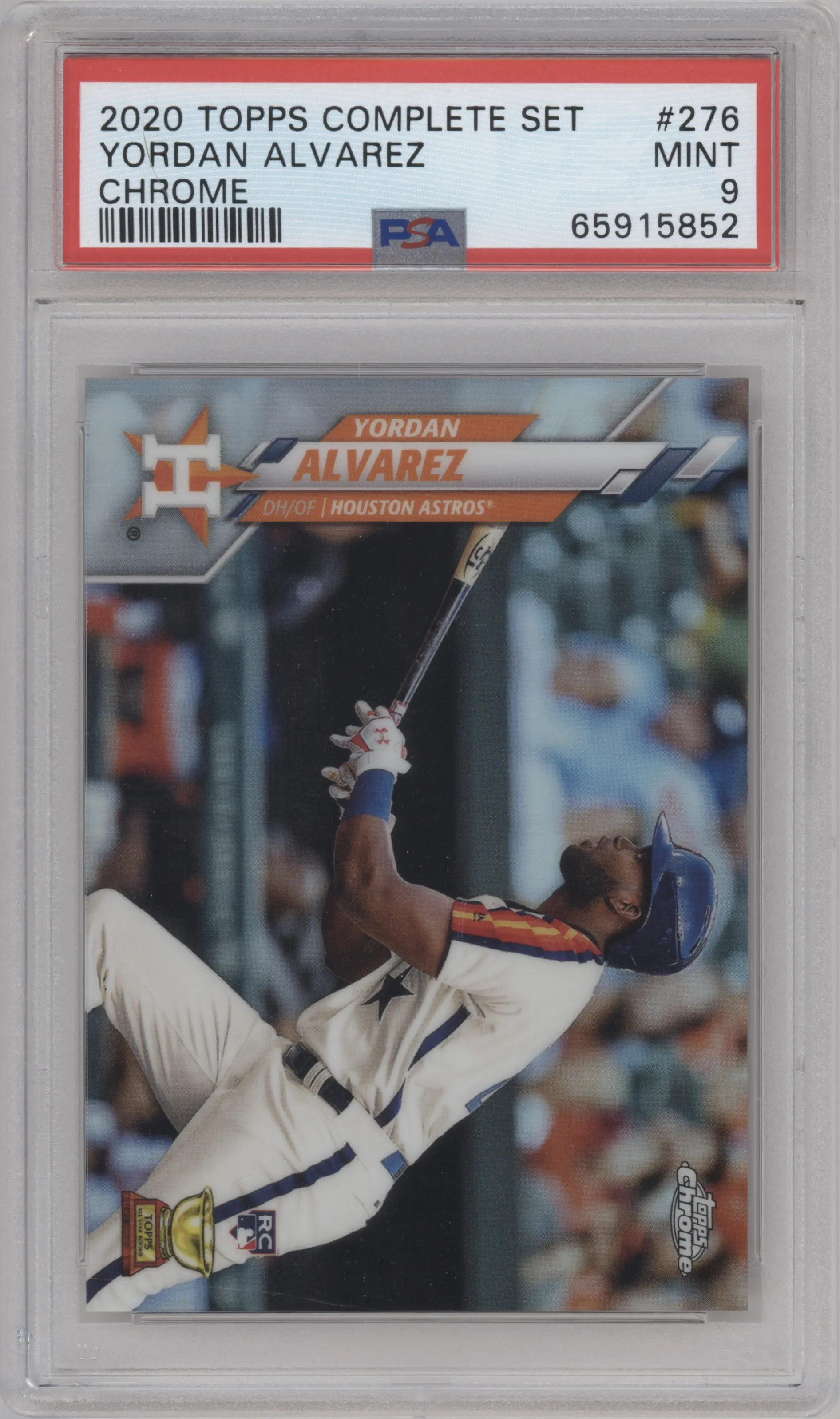 2020 Topps Complete Set Chr.Rke.Variation Yordan Alvarez PSA 9