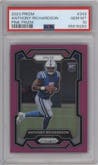 Anthony Richardson from the 2023 Panini Prizm set featuring a Pink Prizm parallel graded by PSA and given an overall grade of 10.