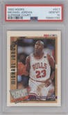 Michael Jordan from the 1992-93 NBA Hoops set graded by PSA and given an overall grade of 10.