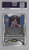 Ausar Thompson from the 2023-24 Panini Prizm set featuring a Fast Break Purple parallel graded by PSA and given an overall grade of 9.