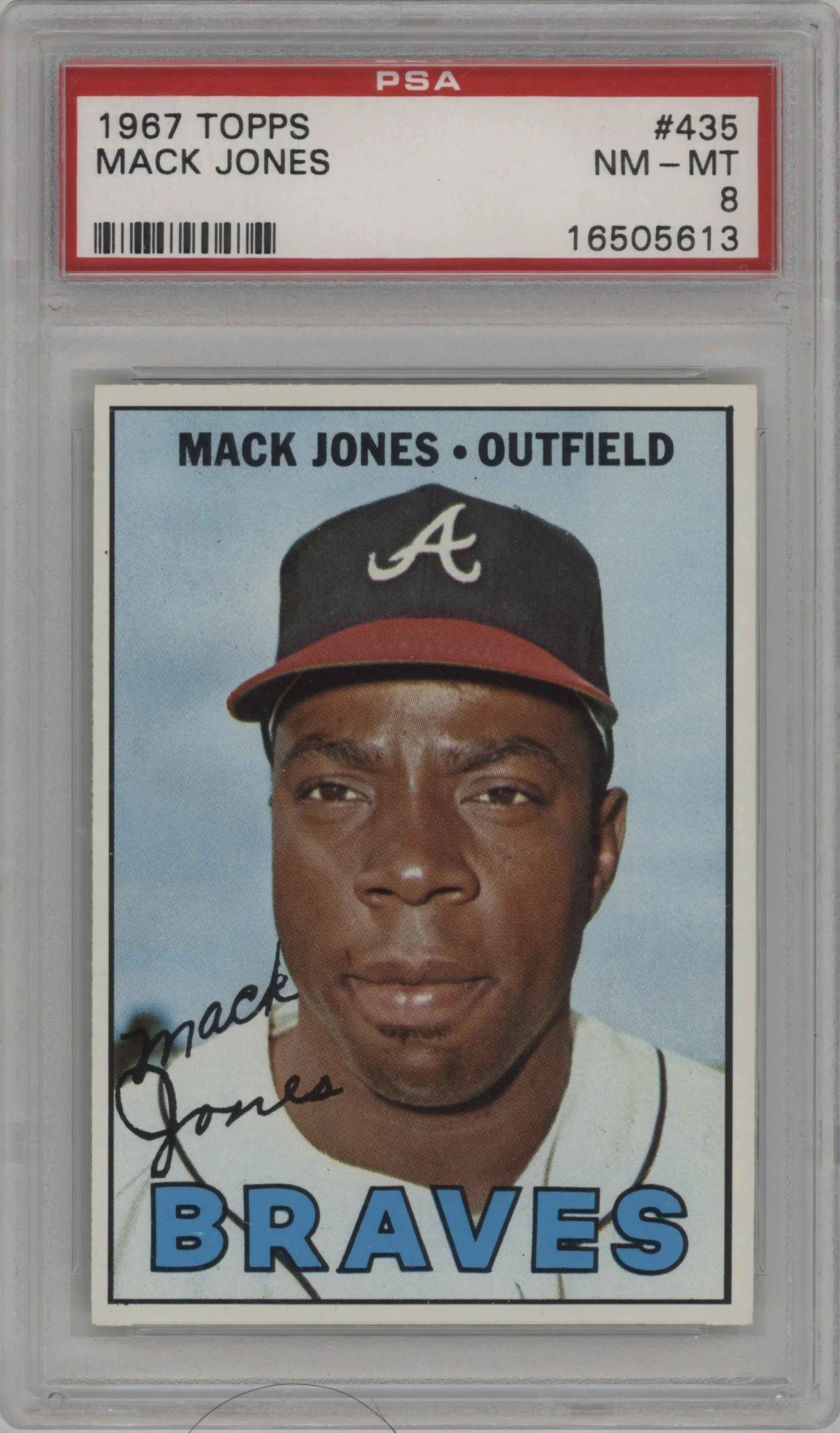 1967 Topps Mack Jones #435 PSA 8