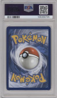 Cleffa from the 2021 Pokemon SWSH set featuring a Neo Genesis parallel graded by PSA and given an overall grade of 10.