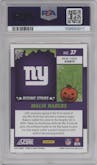 Malik Nabers from the 2024 Score-a-Treat set featuring a Pumpkin parallel graded by PSA and given an overall grade of 10.