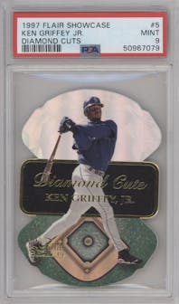 Ken Griffey, Jr. from the 1997 Flair Showcase set graded by PSA and given an overall grade of 9.