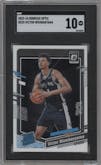 Victor Wembanyama from the 2023-24 Donruss Optic set graded by SGC and given an overall grade of 10.
