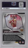 Jayden Daniels from the 2024 Panini Prizm set graded by PSA and given an overall grade of 10.