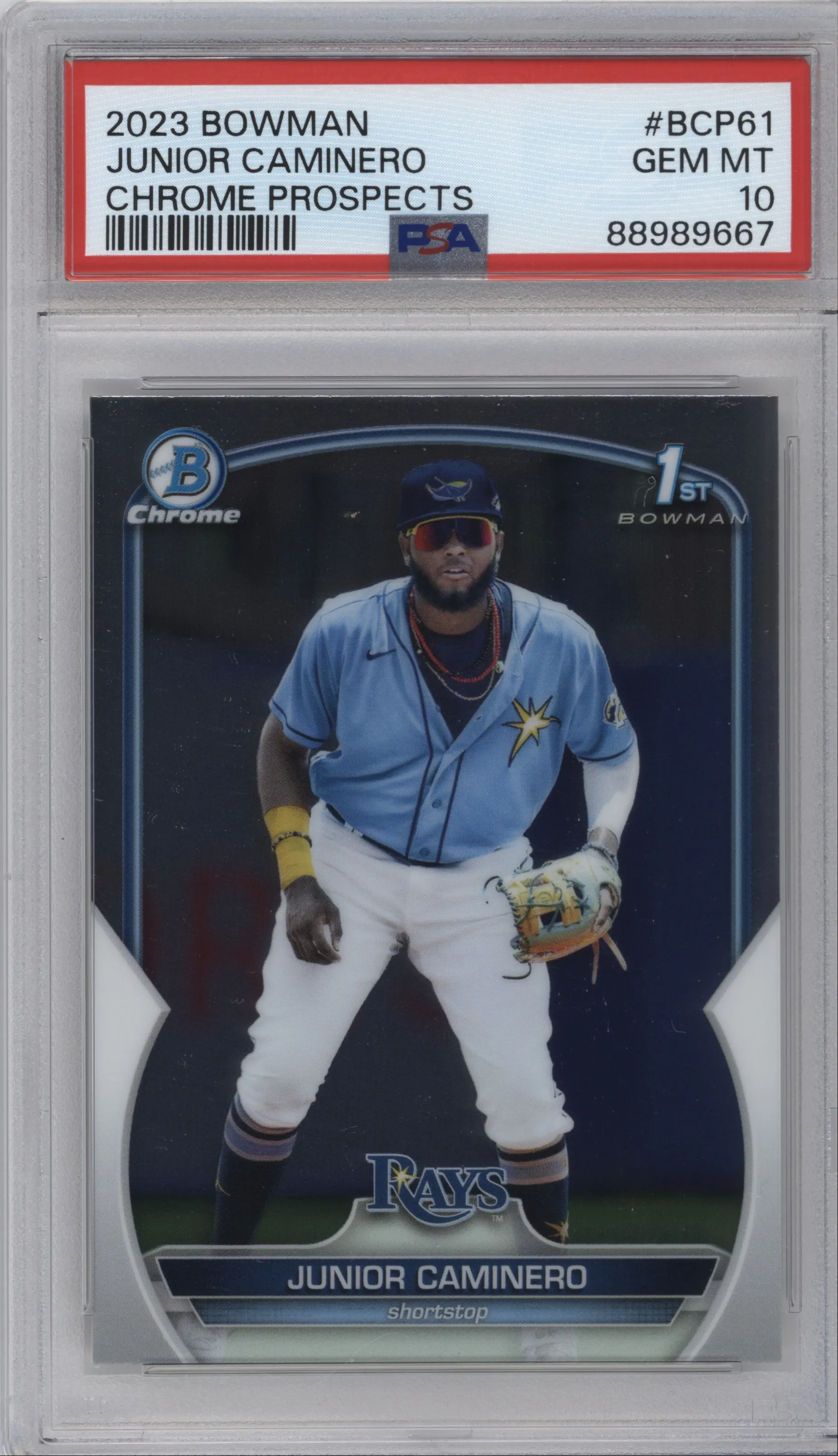 2023 Bowman Chr.Pros. Junior Caminero #BCP-61 PSA 10
