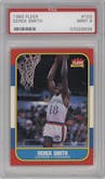 Derek Smith from the 1986-87 Fleer set graded by PSA and given an overall grade of 9.