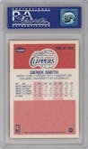 Derek Smith from the 1986-87 Fleer set graded by PSA and given an overall grade of 9.