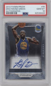 Draymond Green from the 2012-13 Panini Prizm set graded by PSA and given an overall grade of 10.