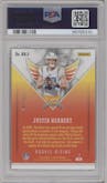 Justin Herbert from the 2020 Panini Phoenix set featuring a Red parallel graded by PSA and given an overall grade of 10.