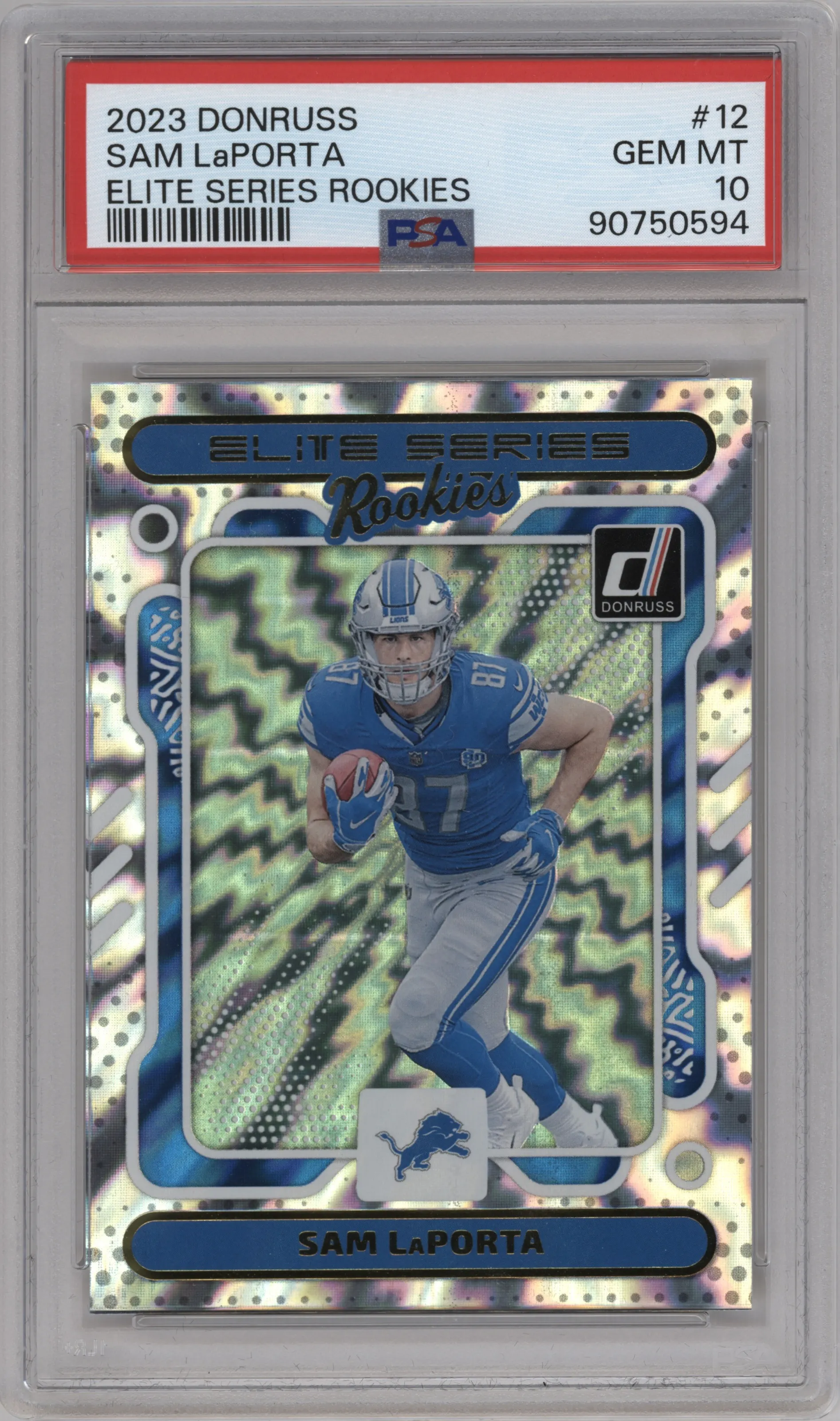 2023 Panini Donruss The Elite Series Rke. Sam LaPorta PSA 10