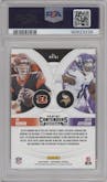 Joe Burrow/Justin Jefferson from the 2020 Panini Contenders set graded by PSA and given an overall grade of 10.