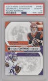 Joe Burrow/Justin Jefferson from the 2020 Panini Contenders set graded by PSA and given an overall grade of 10.