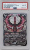 Galarian Moltres V from the 2021 Pokemon SWSH set graded by PSA and given an overall grade of 8.