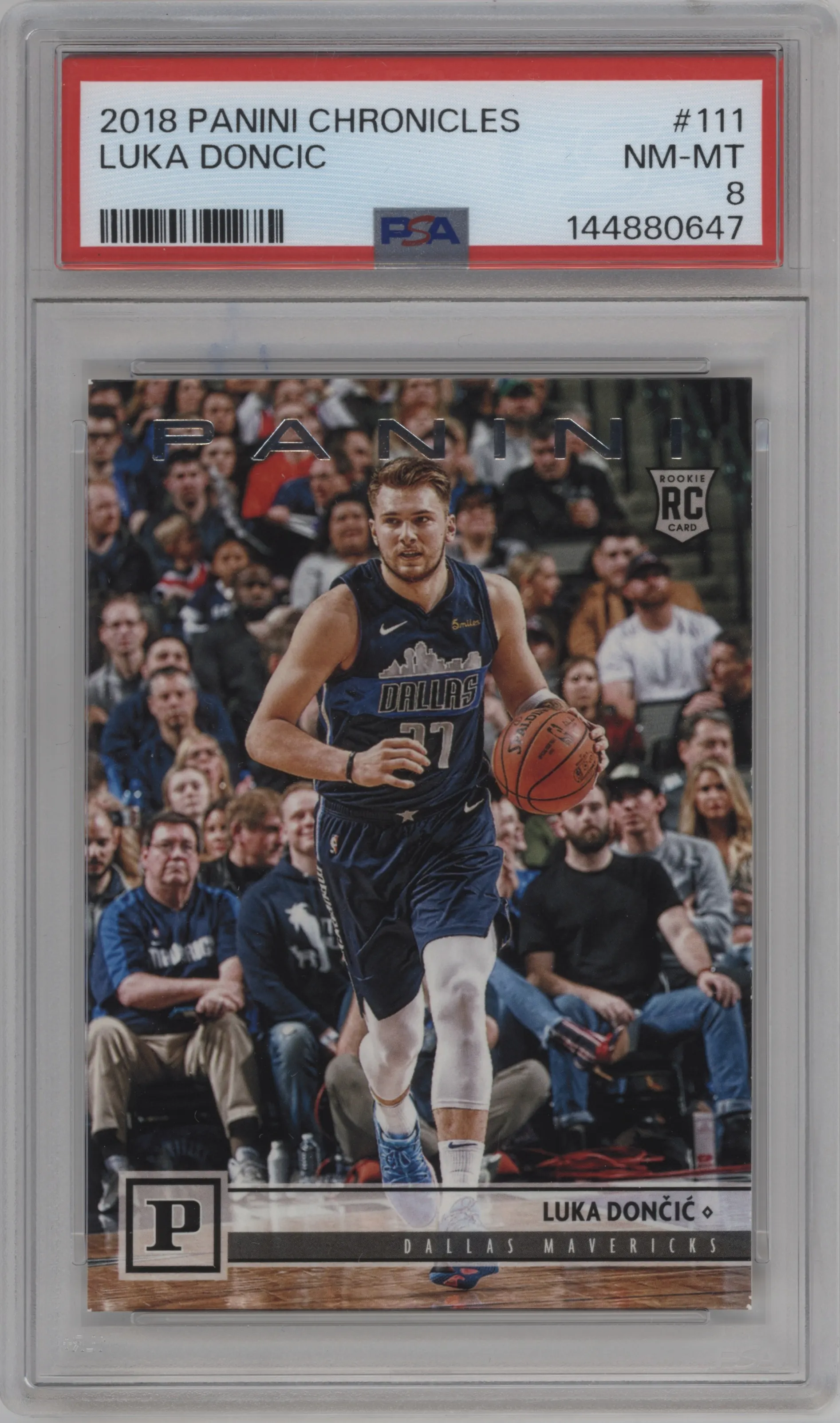 2018 Panini Chronicles Luka Doncic #111 PSA 8