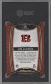 Joe Burrow from the 2020 Panini Select set featuring a Silver Prizm parallel graded by SGC and given an overall grade of 9.