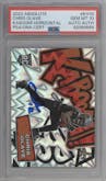 Chris Olave from the 2022 Panini Absolute set graded by PSA and given an overall grade of 10.