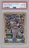 Aaron Judge from the 2019 Topps Gypsy Queen set graded by PSA and given an overall grade of 10.