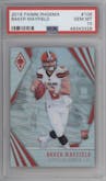 Baker Mayfield from the 2018 Panini Phoenix set graded by PSA and given an overall grade of 10.
