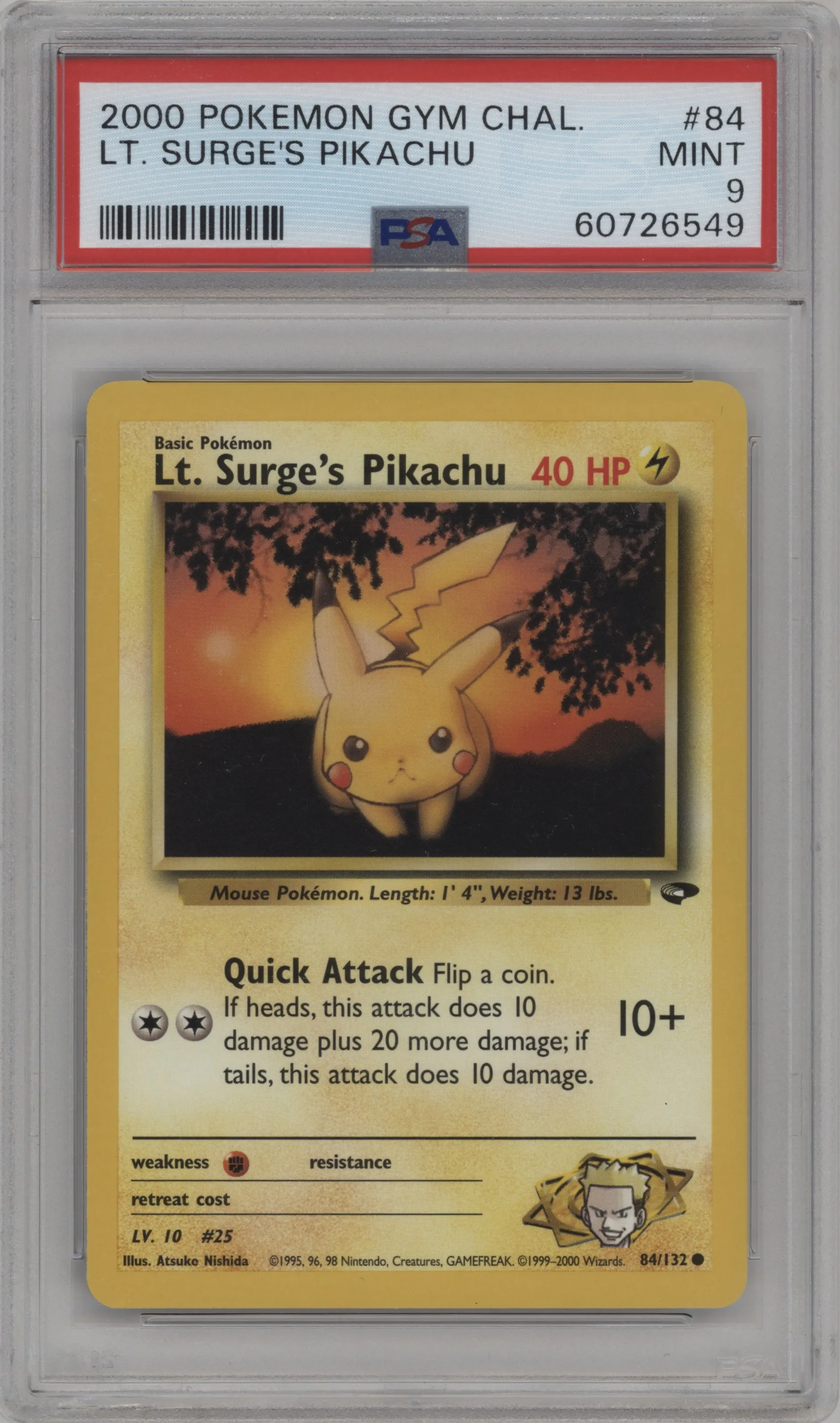 Lt. Surge's Pikachu
