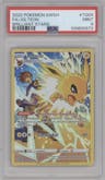Jolteon from the 2022 Pokemon SWSH set graded by PSA and given an overall grade of 9.