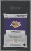 Bronny James from the 2024-25 Panini Instant NBA set graded by SGC and given an overall grade of 10.