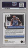 Shai Gilgeous-Alexander from the 2022-23 Panini Donruss Optic  set featuring a Basketball parallel graded by PSA and given an overall grade of 9.